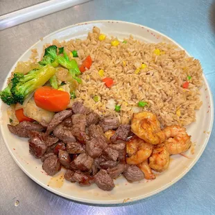 Hibachi Steak and shrimp