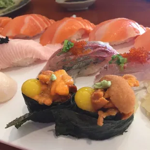 sushi and sashimi, sashimi, sushi, food