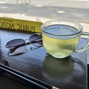 Green tea with a splash of perfume. (Gross)
