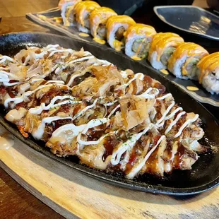 Chicken okonomiyaki. @_emwong_