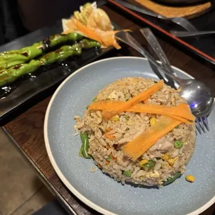 Fuji Summer fried rice, shishito peppers