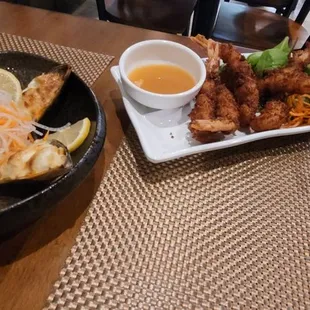chicken wings and fried chicken, food