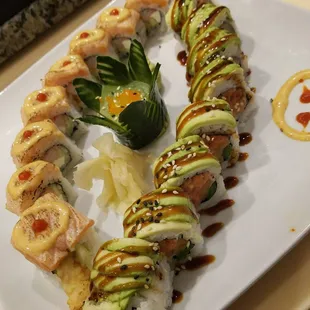 sushi and sashimi, sashimi, food, sushi