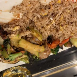 Hibachi Chicken and Shrimp So good