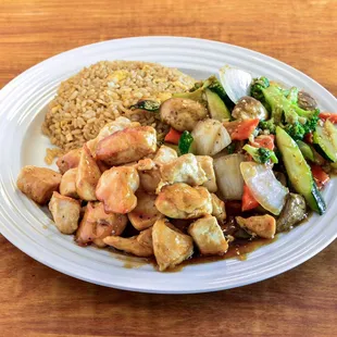 a plate of food