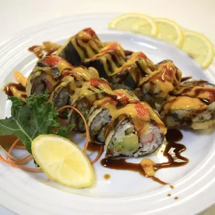 a plate of food