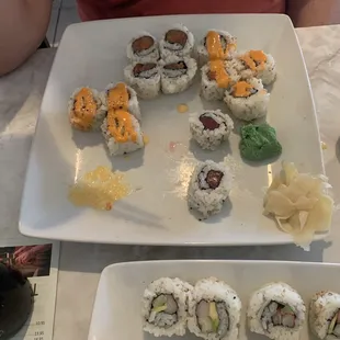Soo much sushi!!!!  It was so delicious we almost forgot to take a picture