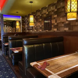 the interior of a restaurant