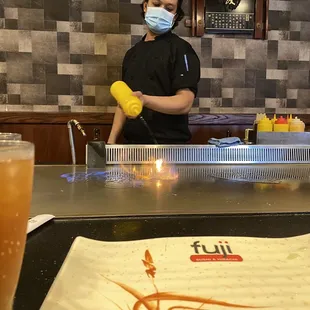 The teppanyaki master