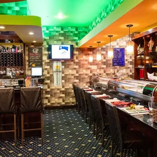 the interior of the restaurant