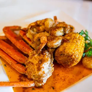 a closeup of a plate of food