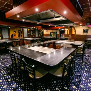 the dining area of the restaurant