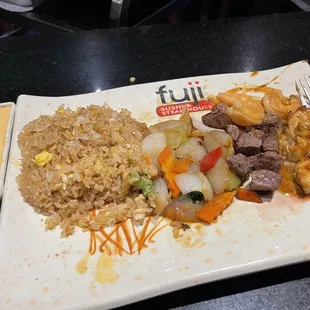 Hibachi, Filet Mignon and Lobster Hibachi Combo
