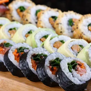 food, sushi and sashimi, sushi, sashimi