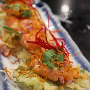 a closeup of a plate of food
