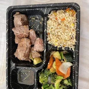 a meal in a plastic container