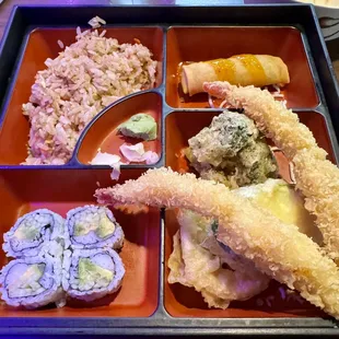 Shrimp Tempura lunch bento