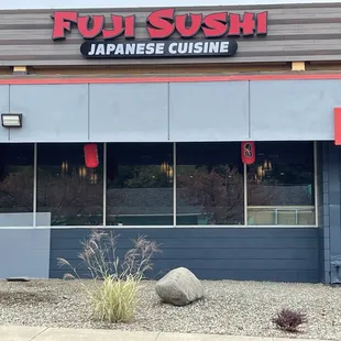 the front of the restaurant