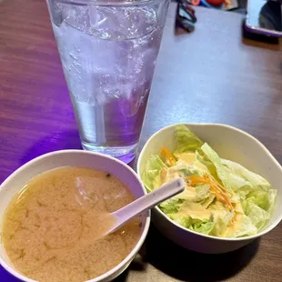 Soup and salad