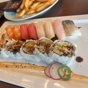 sushi and sashimi