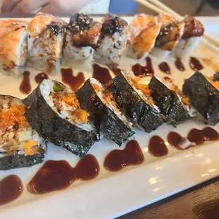 sushi and sashimi