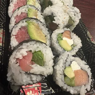 Tuna Roll and Philadelphia Roll