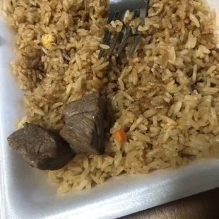 Steak fried rice