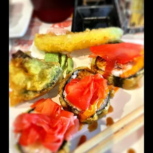 Dragon roll was okay.