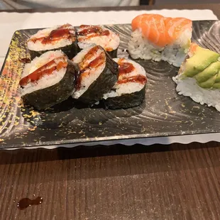 sushi and sashimi, food