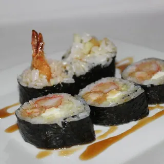 Rock and Roll (5 Pieces Crabmeat, Cream Cheese, Cucumber, and Tempura)