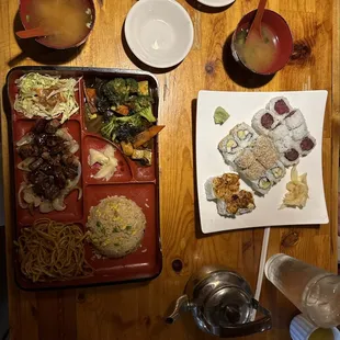 Hibachi, sushi, Miso Soup!