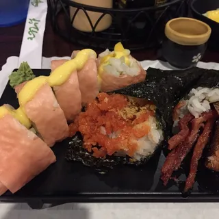 32. Salmon Skin Hand Roll