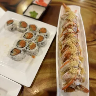 Boss Roll and Spicy Tuna Roll (double order)