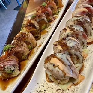 sushi, sushi and sashimi, food, sashimi