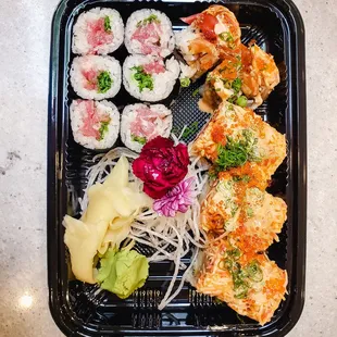 Mountain Roll, 5/5; Negitoro Roll, 4/5. IG: @take.a.bite.with.me