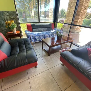 Comfortable seating area