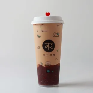 Red Bean Milk Tea