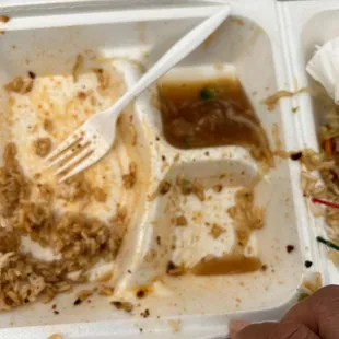 I was hungry tho I ate it