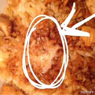 Looks as if someone had spit in my food!