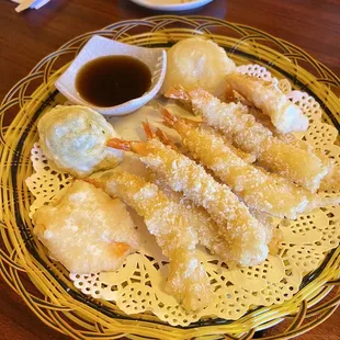 a plate of food on a table