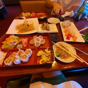 food, sashimi, sushi and sashimi, sushi