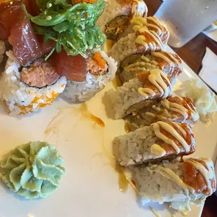 Christmas Tree Roll and Earthquake Roll