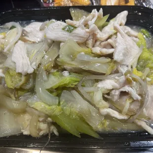 22. Chicken Chow Mein   This is chop suey with no noodles.