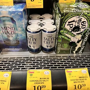 Spotted some Salty Crew beer. Very nice selection of beers