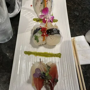 a variety of sushi