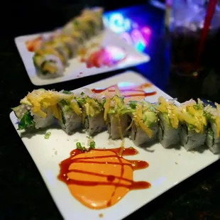 Amazing what they can do with vegetarian sushi!! Love the extremely helpful chefs!