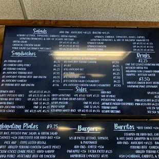 New Menu April 2021