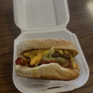 1/5 lb. Teriyaki Bacon Burger