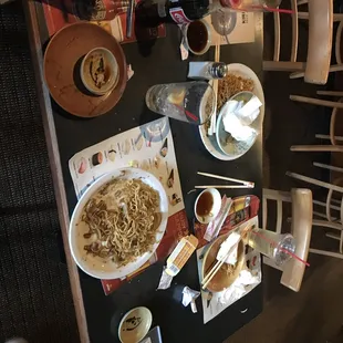 The aftermath! Way too much noodles