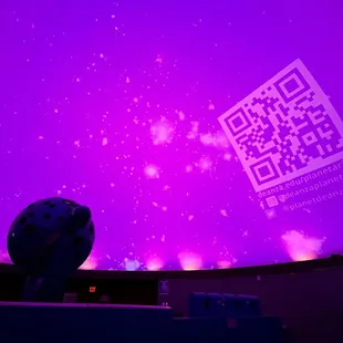 The planetarium show begins.... Hee